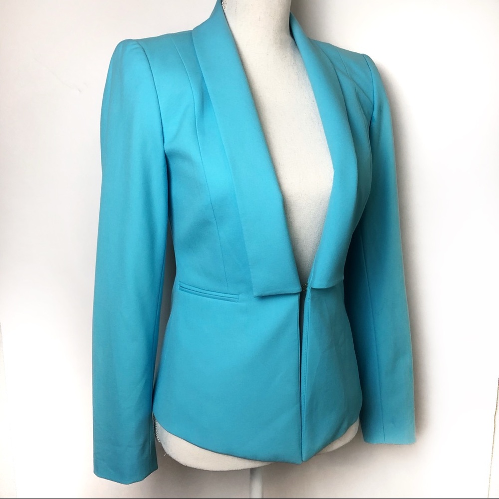 Antonio Melani aqua blue blazer SZ 0